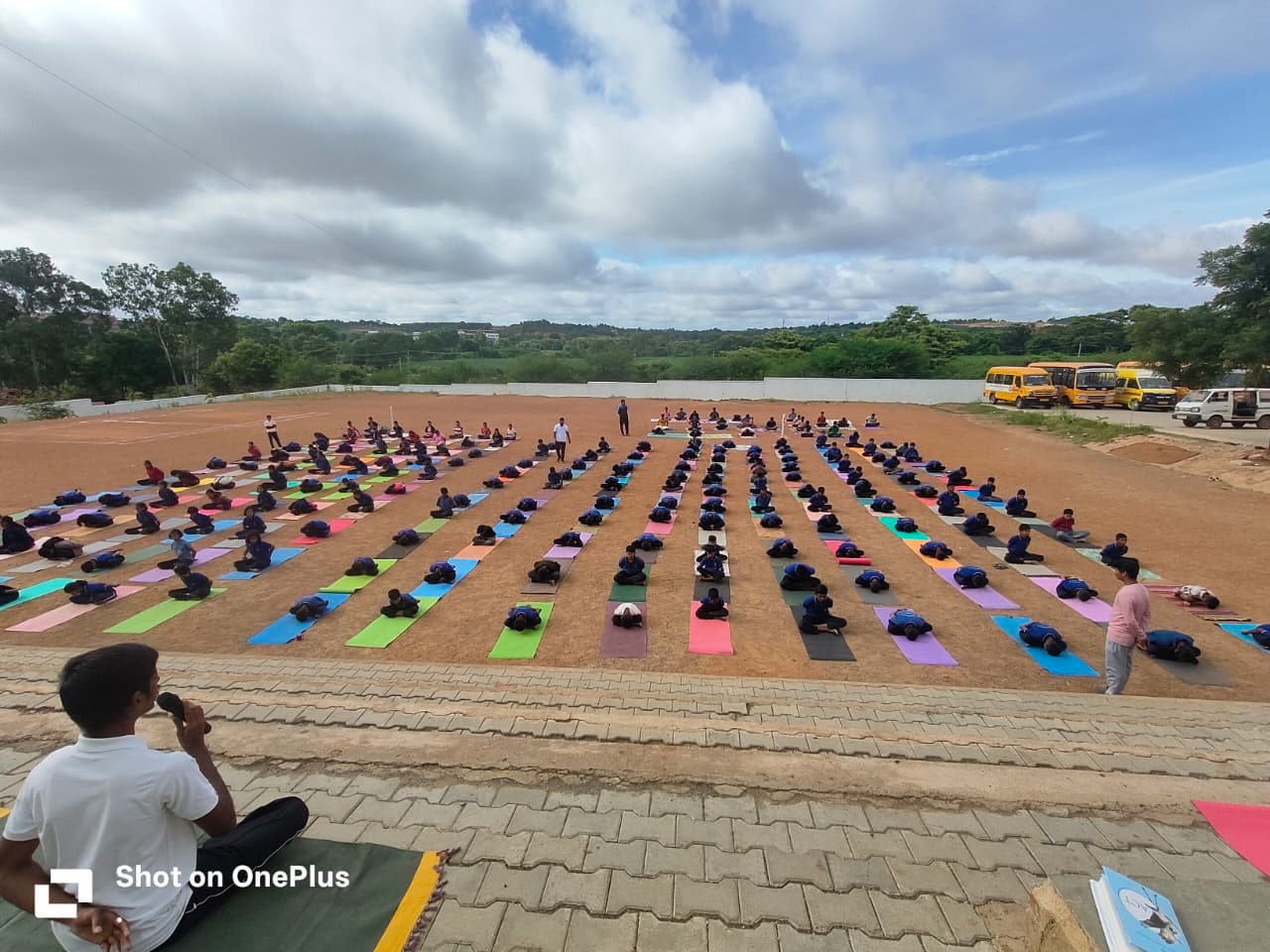 International Yoga Day celebration with students